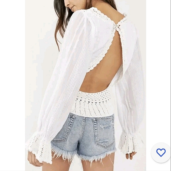 Free People Megan Crochet Top - Picture 3 of 4